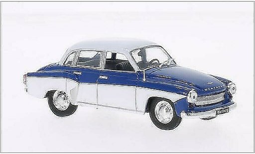 Wartburg 312 Base 1/43 WhiteBox blu/bianco 1965 modellini auto