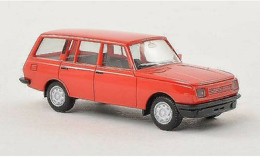 Wartburg 353 Tourist 1/87 Herpa rosso 1985 modellini auto