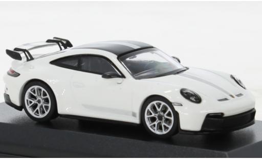 Porsche 992 GT3 1/64 Wbros 911  bianco modellino in miniatura