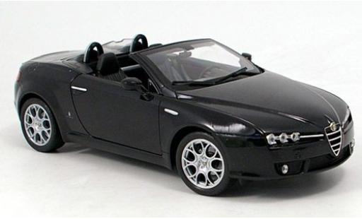 Alfa Romeo Spider 1/18 Welly schwarz offen 2007 1:18 modellino in miniatura