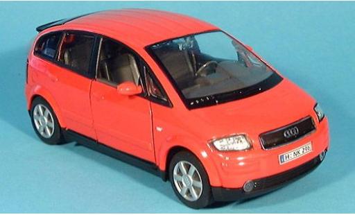 Audi A2 1/24 Welly rot 1:24 modellino in miniatura