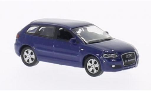 Audi A3 1/87 Welly Sportback blu modellino in miniatura