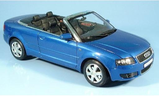 Audi A4 1/18 Welly met. blau 2002 1:18 modellino in miniatura