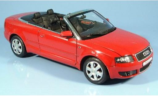 Audi A4 1/18 Welly met. rot 2002 1:18 modellino in miniatura