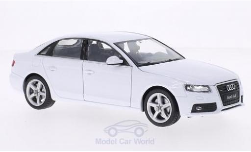 Audi A4 1/24 Welly bianco 2009 modellino in miniatura