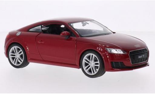 Audi TT 1/24 Welly (8S) metallico rosso 2014 modellino in miniatura