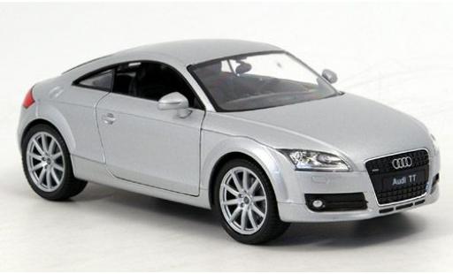 Audi TT 1/24 Welly Coupe silber 1:24 modellino in miniatura
