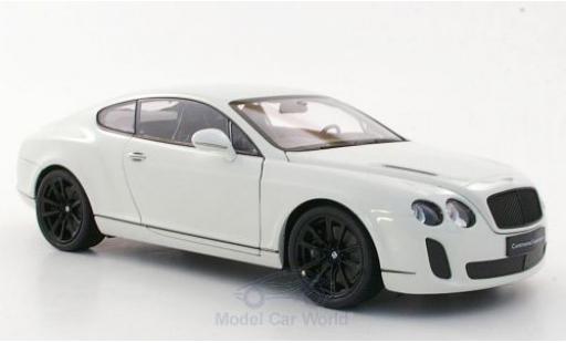 Bentley Continental 1/18 Welly Supersports bianco modellino in miniatura