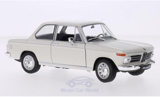 Bmw 2002 1/24 Welly ti bianco modellino in miniatura