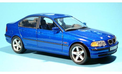 Bmw 328 1/24 Welly i met. blau 1:24 modellino in miniatura