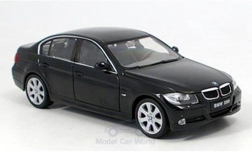 Bmw 330 1/24 Welly i nero 2005 modellino in miniatura