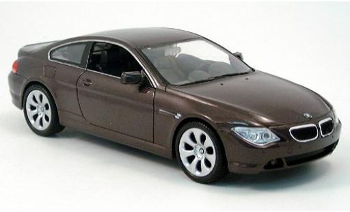 Bmw 645 1/24 Welly CI met. dk. rot 2004 1:24 modellino in miniatura