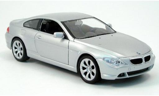 Bmw 645 1/24 Welly CI silber 2004 1:24 modellino in miniatura