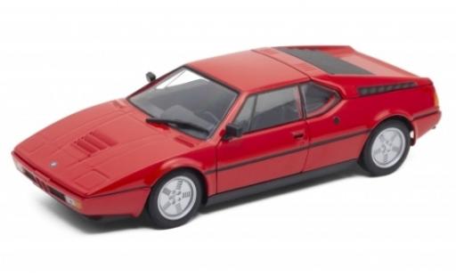 Bmw M1 1/24 Welly rosso 1978 modellino in miniatura