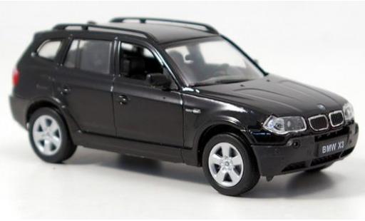 Bmw X3 1/43 Welly schwarz 1:43 modellino in miniatura