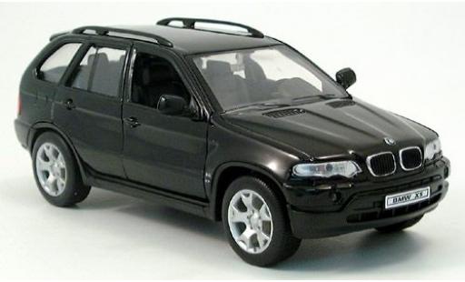 Bmw X5 1/24 Welly schwarz 1:24 modellino in miniatura