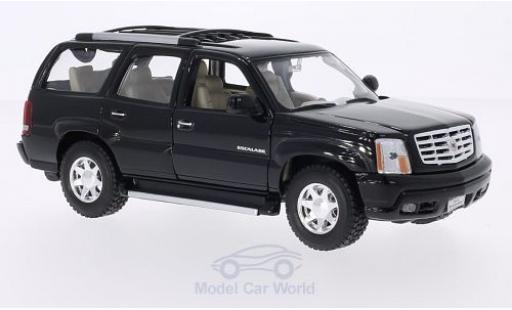 Cadillac Escalade 1/24 Welly nero 2002 modellino in miniatura