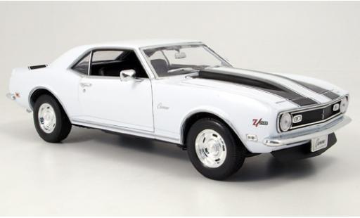 Chevrolet Camaro 1/18 Welly Z28 Coupe weiss mit schwarzen Streifen 1968 1:18 modellino in miniatura