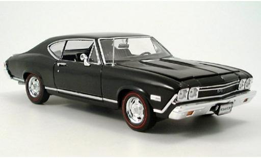 Chevrolet Chevelle 1/18 Welly schwarz 1968 1:18 modellino in miniatura