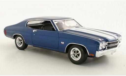 Chevrolet Chevelle 1/18 Welly SS 454 met.-blau/weiss 1:18 modellino in miniatura