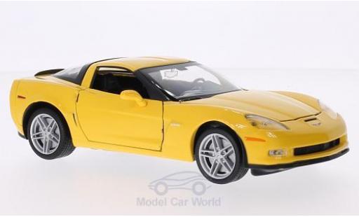 Chevrolet Corvette C6 1/24 Welly (C5) Z06 giallo 2007 modellino in miniatura