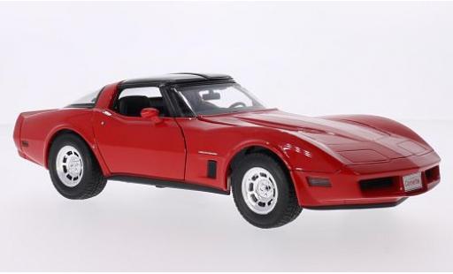 Chevrolet Corvette 1/18 Welly rot 1982 1:18 modellino in miniatura