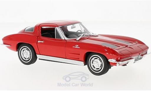 Chevrolet Corvette C2 1/24 Welly Sting Ray (C2) rosso 1963 modellino in miniatura