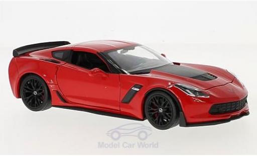 Chevrolet Corvette 1/24 Welly Z06 rosso 2017 modellino in miniatura