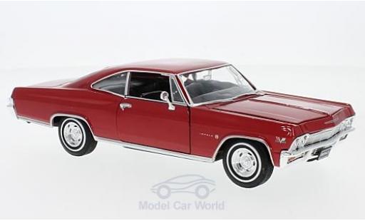 Chevrolet Impala 1/24 Welly SS 396 rosso 1965 modellino in miniatura
