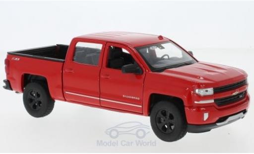 Chevrolet Silverado 1/24 Welly rosso 2017 modellino in miniatura