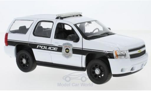 Chevrolet Tahoe 1/24 Welly bianco General Motors Police Vehicles 2008 modellino in miniatura