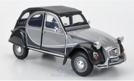 Citroen 2CV 1/24 Welly 6 Charlston grigio/grigio ohne Vitrine modellino in miniatura