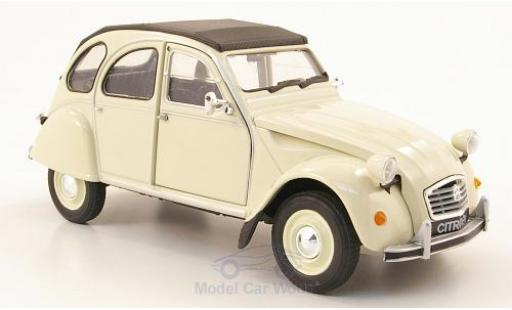 Citroen 2CV 1/24 Welly beige ohne Vitrine modellino in miniatura