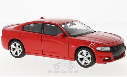 Dodge Charger 1/24 Welly R/T rosso 2016 modellino in miniatura