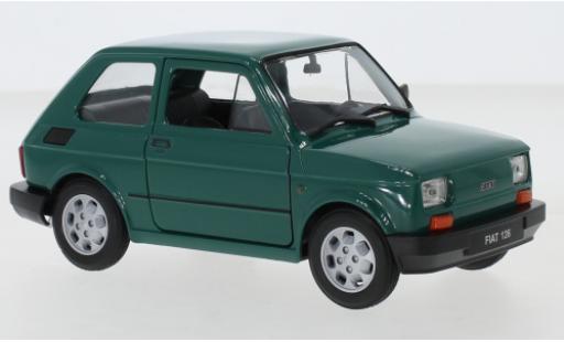 Fiat 126 1/24 Welly verde modellino in miniatura