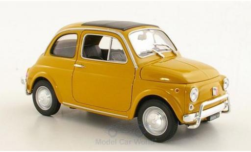 Fiat 500 1/18 Welly giallo 1957 ohne Vitrine modellino in miniatura