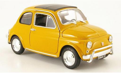Fiat 500 1/24 Welly ocker 1:24 modellino in miniatura