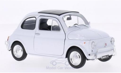 Fiat 500 1/24 Welly bianco modellino in miniatura