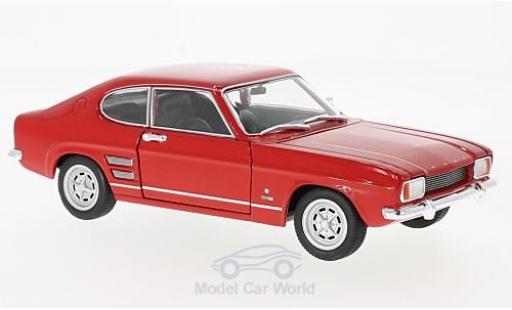 Ford Capri 1/24 Welly I 1600 GT XLR rosso 1969 modellino in miniatura