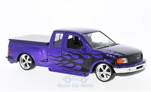 Ford F-1 1/24 Welly 50 Flareside Supercab Low Rider porpora/Dekor 1999 modellino in miniatura