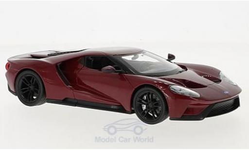 Ford GT 1/24 Welly rosso 2017 modellino in miniatura