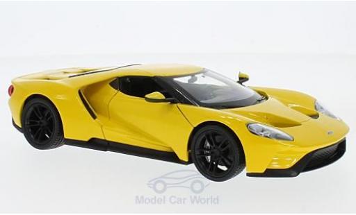 Ford GT 1/24 Welly giallo 2017 modellino in miniatura