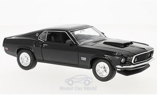 Ford Mustang 1969 1/24 Welly Boss 429 nero 1969 modellino in miniatura