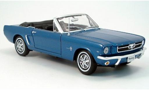 Ford Mustang 1/18 Welly Cabriolet met. blau 1964 1:18 modellino in miniatura