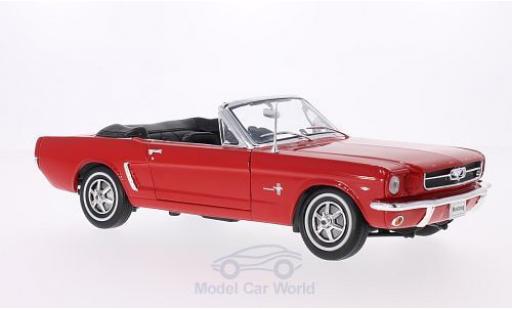 Ford Mustang 1/18 Welly Cabriolet rosso 1964 modellino in miniatura