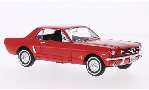Ford Mustang 1/24 Welly Coupe rot 1964 1:24 modellino in miniatura