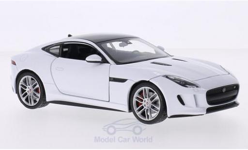 Jaguar F-Type 1/24 Welly Coupe bianco/nero modellino in miniatura