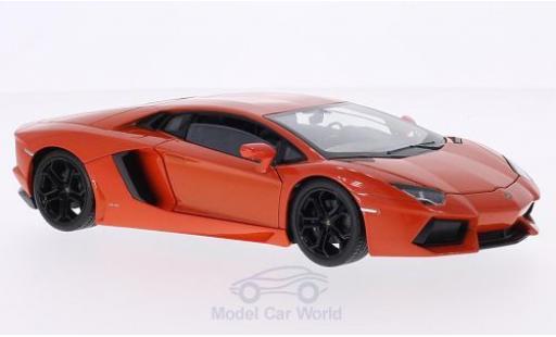 Lamborghini Aventador 1/24 Welly LP 700-4 metallico orange modellino in miniatura