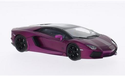 Lamborghini Aventador 1/43 Welly LP700-4 lila/schwarz 1:43 modellino in miniatura