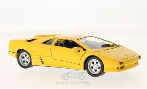 Lamborghini Diablo 1/24 Welly giallo 1998 ohne Vitrine modellino in miniatura